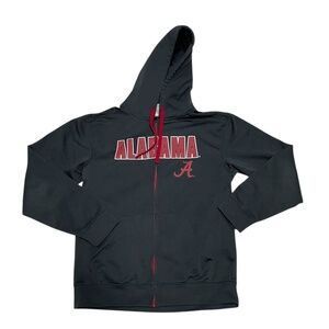 Hooded Alabama Crimson Tide Black Zip Up Jacket Size M